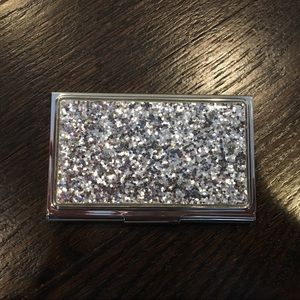 Kate Spade glitter card holder